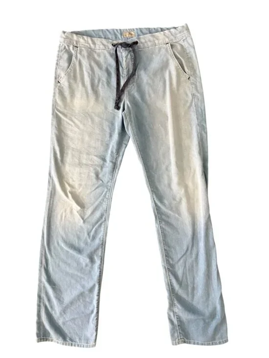 MOTHER The Lazy Daisy Drawstring High Rise Jeans- Straight Leg- Light Wash- 27 - Picture 6 of 14